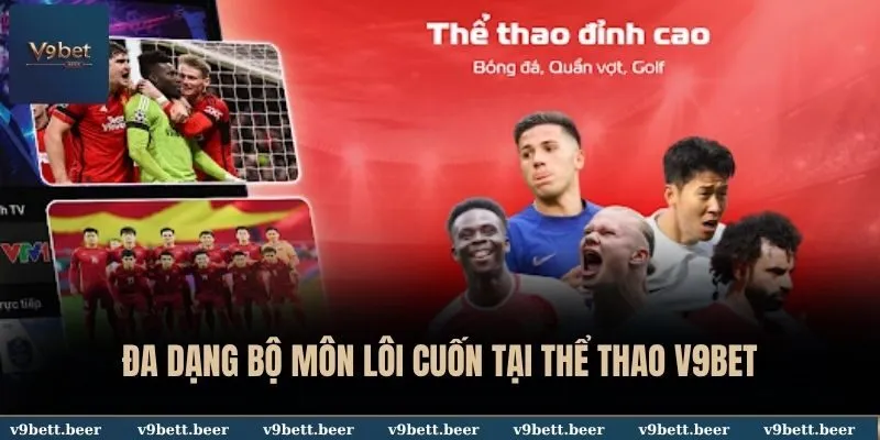 Đa dạng bộ môn lôi cuốn tại thể thao V9BET