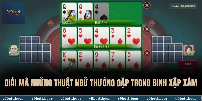 Binh Xập Xám V9bet - Môn Bài Cân Não Của Giới Đam Mê Chiến Thuật 3 Giải mã những thuật ngữ thường gặp trong Binh Xập Xám