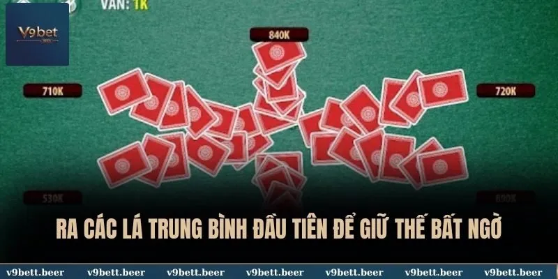Cách Chơi Catte Đơn Giản Dễ Hiểu Từ A đến Z Tại V9bet Đăng Nhập 4 Ra các lá trung bình đầu tiên để giữ thế bất ngờ